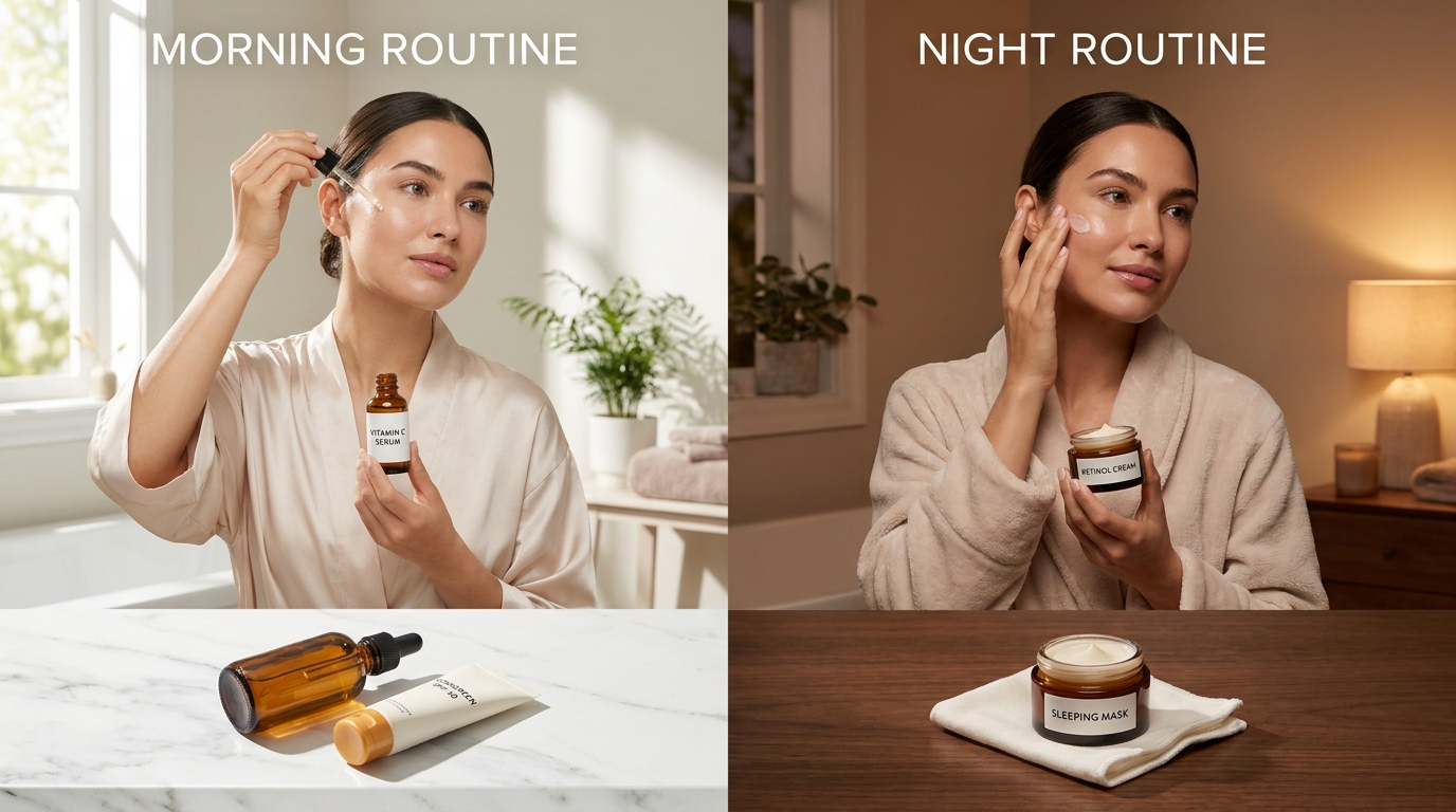 Morning vs Night Skincare Routine: What Actually Matters More in 2026?